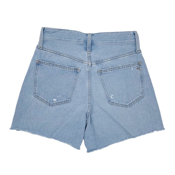 NWT Madewell The Curvy Momjean Jean Short in Flintwood Wash Distressed ND691 - Picture 2 of 14